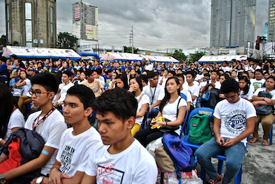 Cities for Life rally vs death penalty, Greenfields Square, Mandaluyong City, Philippines, Oct. 28, 2014 / NJ Viehland Photos