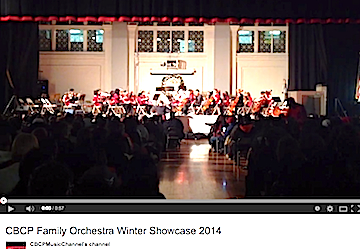 Christmas orchestra parents teachers CBCP YouTube